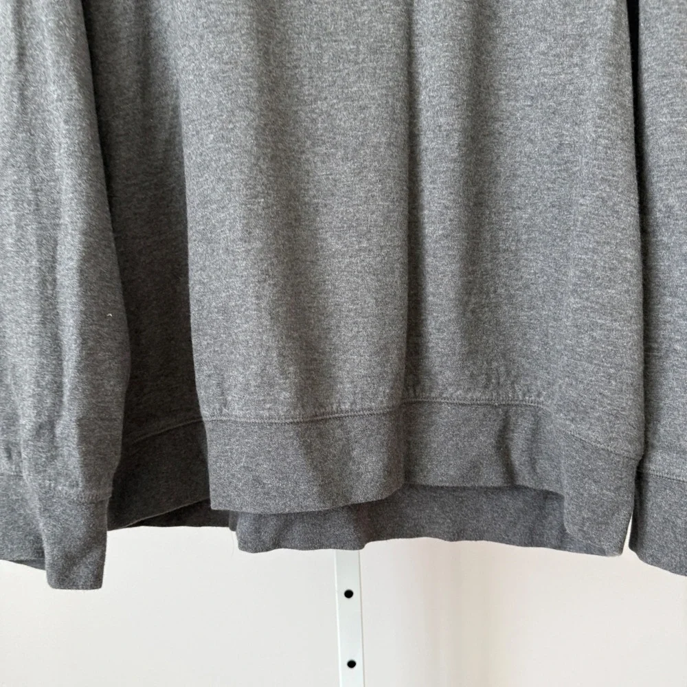 Polo Ralph Lauren XL Dark Gray Quarter Zip Cotton Blend Pullover Sweater  Preppy